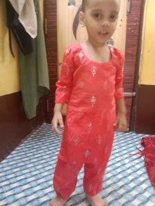 Matte Red Color Printed Salwar Suit
