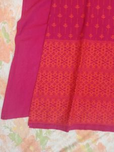 Pink And Orange 2 Layered Dress/Kurti, Size-XS