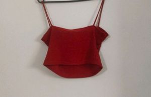 Red Crop Top Size 40