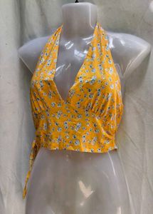 541210. Floral Halter Top