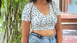 URBANIC - Floral Crop Top