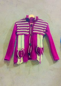 Striped Knit Cardigan