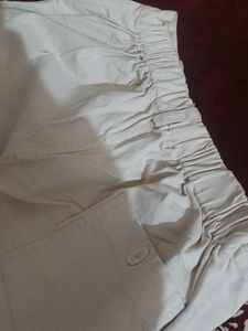 Off White Wide Leg Pants