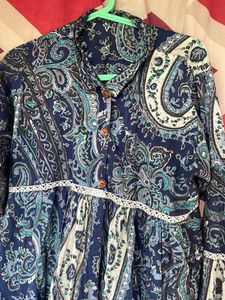 Paisley Print Dress