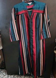 Striped Shirt Dress/Kurti