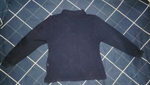 Navy Blue Knit Cardigan
