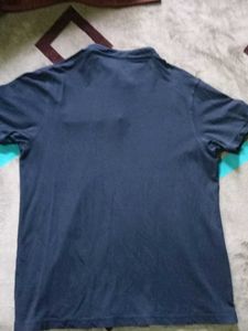 Navy Blue Casual Polo T-Shirt