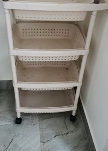 4 layer assembling household trolley trays