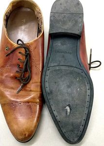 Van Heusen Brown Leather Formal Shoes