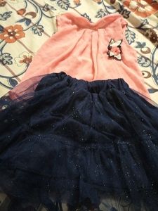 Partywear Skirt And Top For Baby Girl