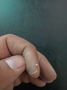 22K Pure Gold Dimond Nose Pin 1 Piece