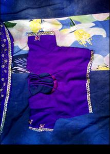 Beautiful Saree With Blouse And Fall