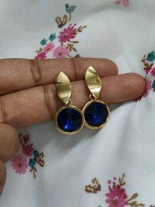 Blue Stone Fancy Earrings