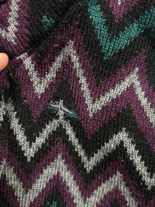 Patterned Knit Coat