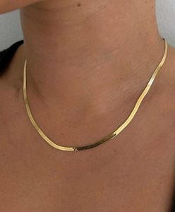 Gold Herringbone Chain