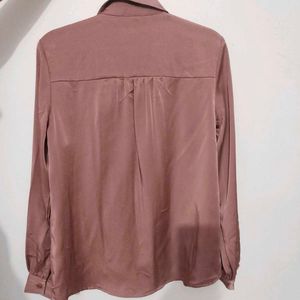 Elegant Satin Tie-Neck Blouse