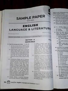 EduCart English Sample Papers Class 10th