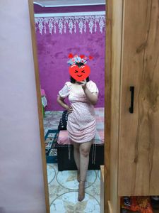 Polka Dot Strings Bodycon Dress