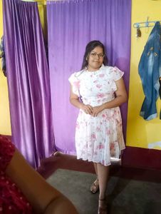 Floral Print Ruffle Dress