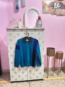 Vintage Color Block Sweater