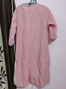 Pink Embroidered Kurti