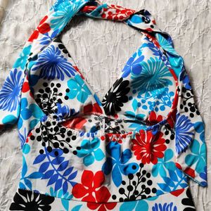 Floral Vibe Wrap Dress – Free Size