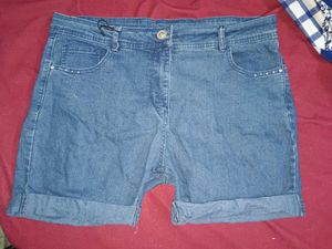 Denim Cuff Shorts