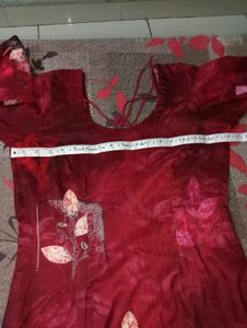 Beutiful Red Suite, Patiala Salwar With Duppatta