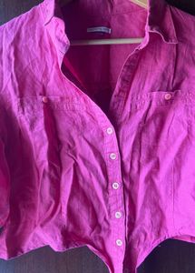 Pink Crop Shirt