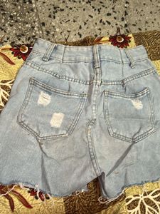 Light Wash Denim Shorts