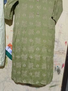 Olive Green Kurti Set
