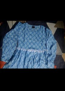 Blue Printed Dress 💙