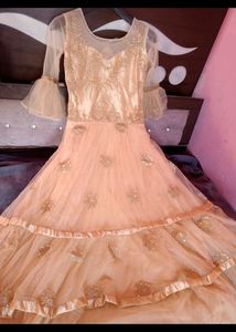 Party Wear Cindrella Gown For Women With Cancan Fu