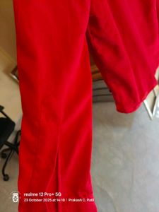 42-44&#34; Red Velvet Casual Shirt ( Twice Used)