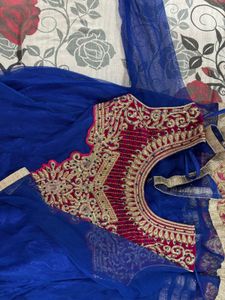 Royal Blue Anarkali Suit