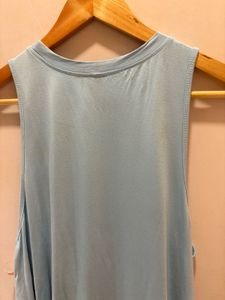 Light Blue Flowy Tank Top