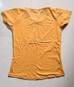 Mustard Yellow T-shirt For Women 💃✅