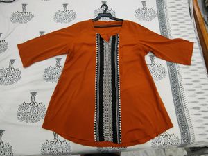 Orange Tunic Top