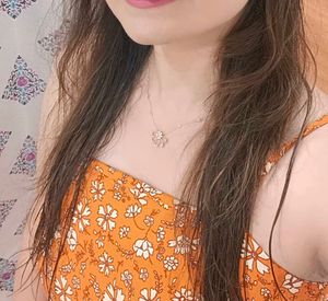 Orange Jumpsuit With Attached Belt