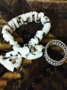 Leopard Print Headband & Bracelet Set