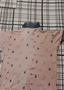 Vintage Patterned Polo Shirt