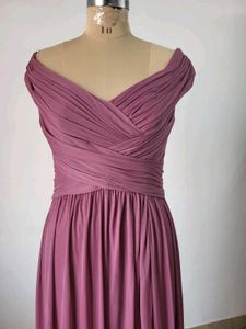 Elegant Mauve Maxi Dress