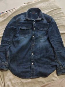 Denim Button-Down Shirt