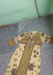 Floral Print Cotton Kurta