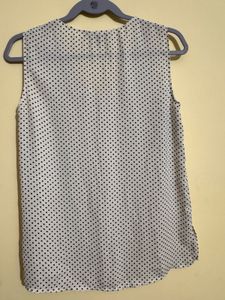 Polka Dot Sleeveless Top