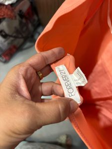 Coral Peach Colour Forever 21 Dress