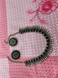 Oxidized Silver Necklace Set