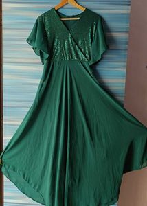 Emerald Green Sequin Dress