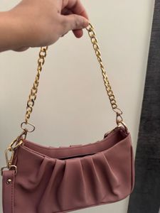 Mauve Chain Shoulder Bag