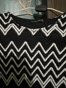 Black &amp; White Net Dress